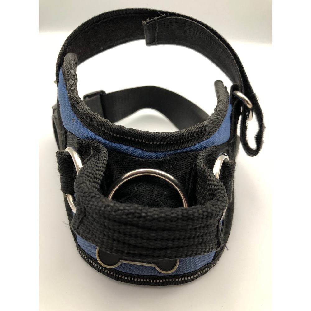 Pug Life Store/Joyride Dog Harness Blue Black Reflective Small Medium 20lb Dog